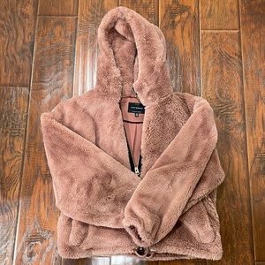 Lucky Brand Faux Fur Hoodie